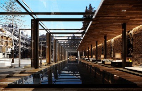 the chedi andermatt_swimming pool_rendering