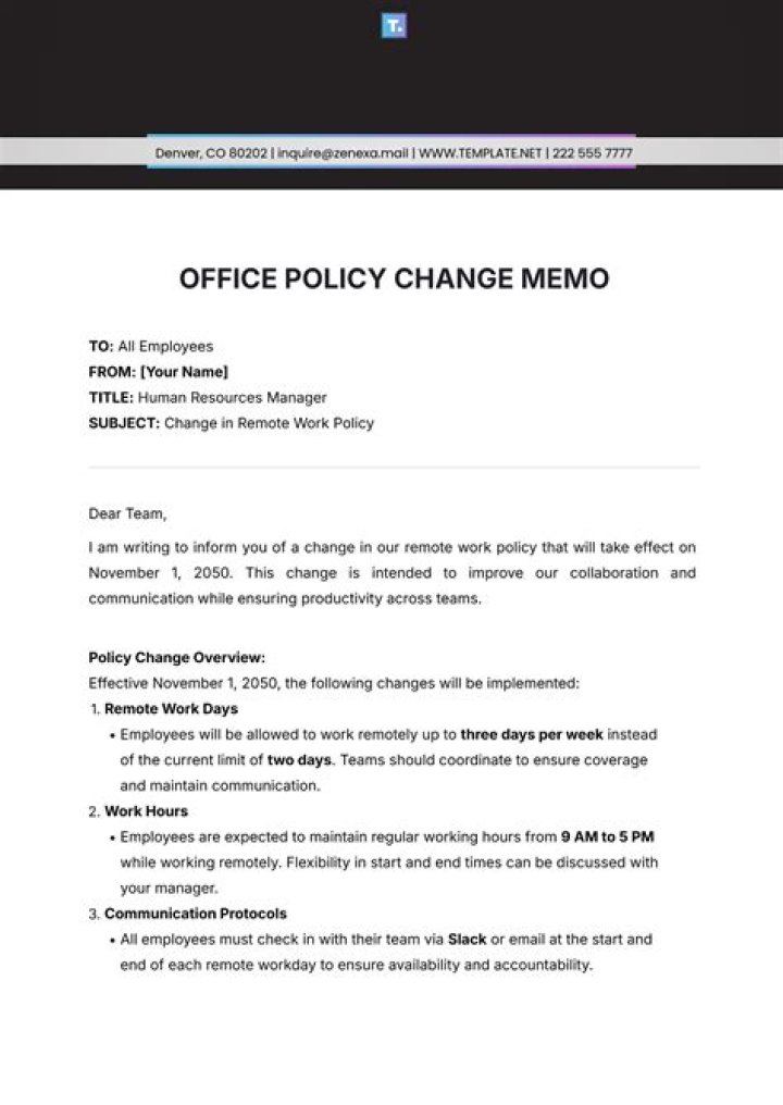 Can a company change policy?