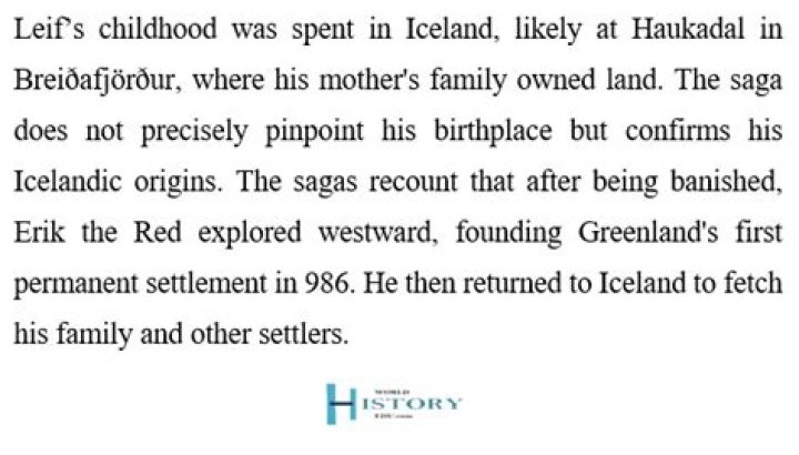 How did Leif Erikson discover Vinland?