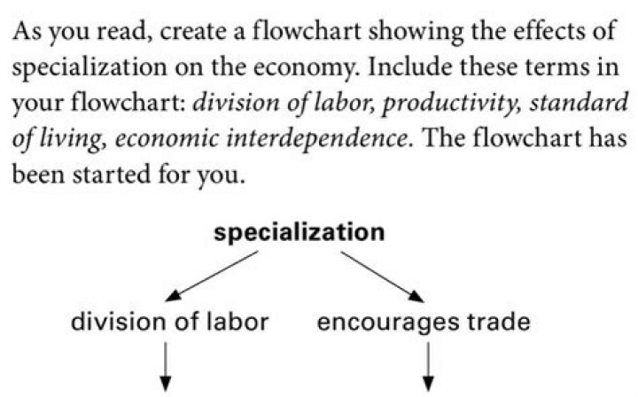 How does specialization affect an economy more efficient?