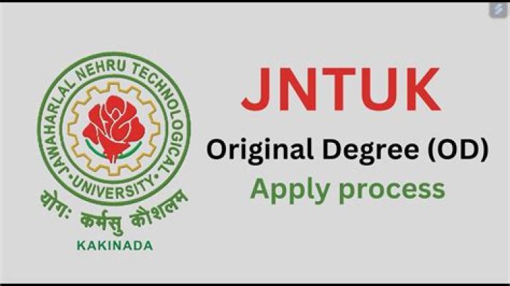 How long does it take to get original degree from JNTUK?