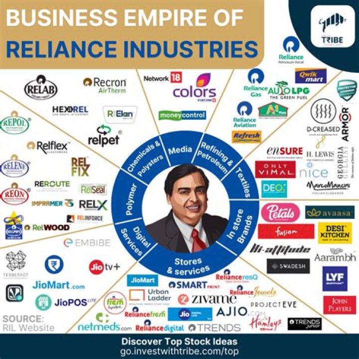 How much does reliance contribute to GDP?