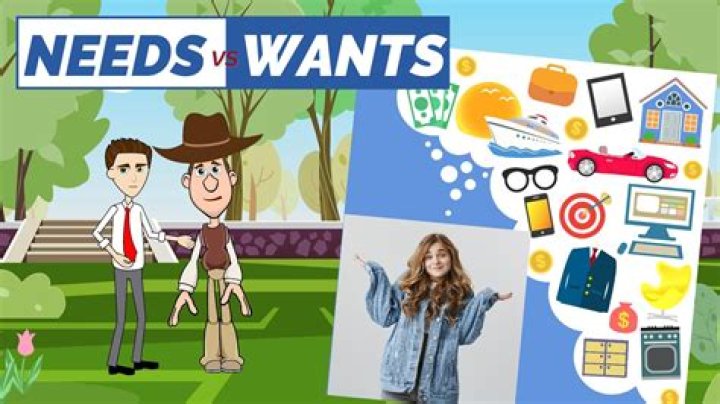 What are the differences between needs and wants?