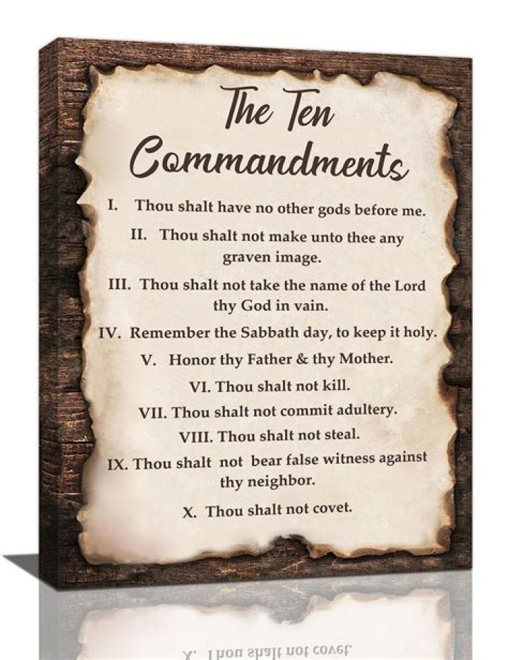 What are the official 10 Commandments?