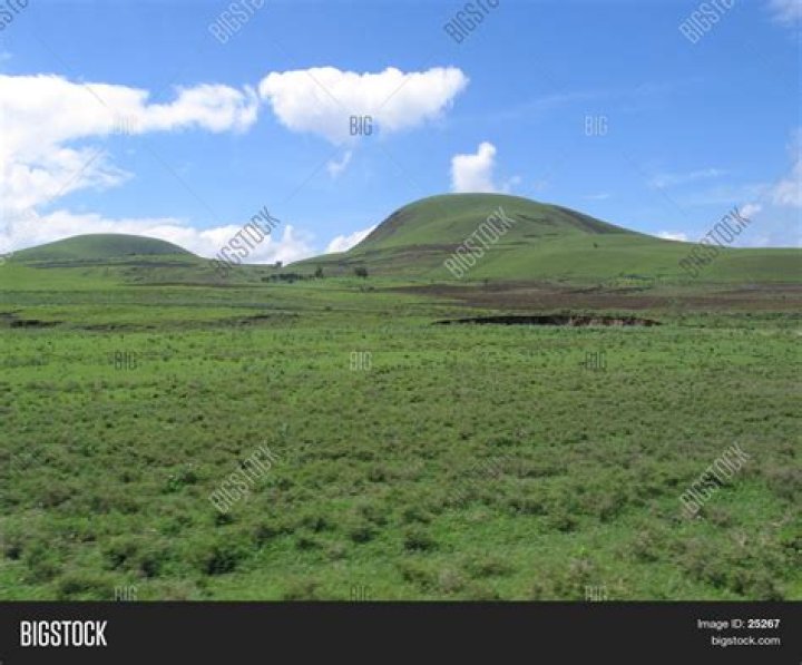 What is a rounded hill called?