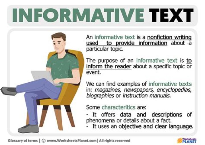 What is an example of an informational text?