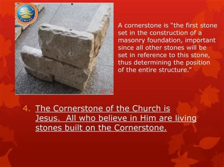 What is the cornerstone of a building used for?