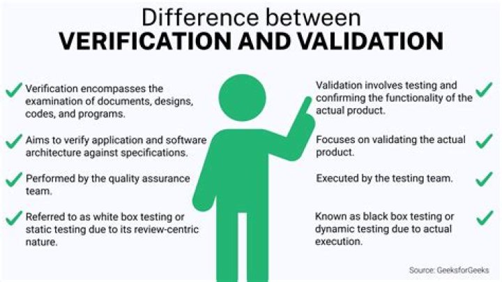 What is the difference between Verification and valuation?