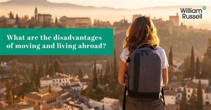 What is the disadvantages of working abroad?