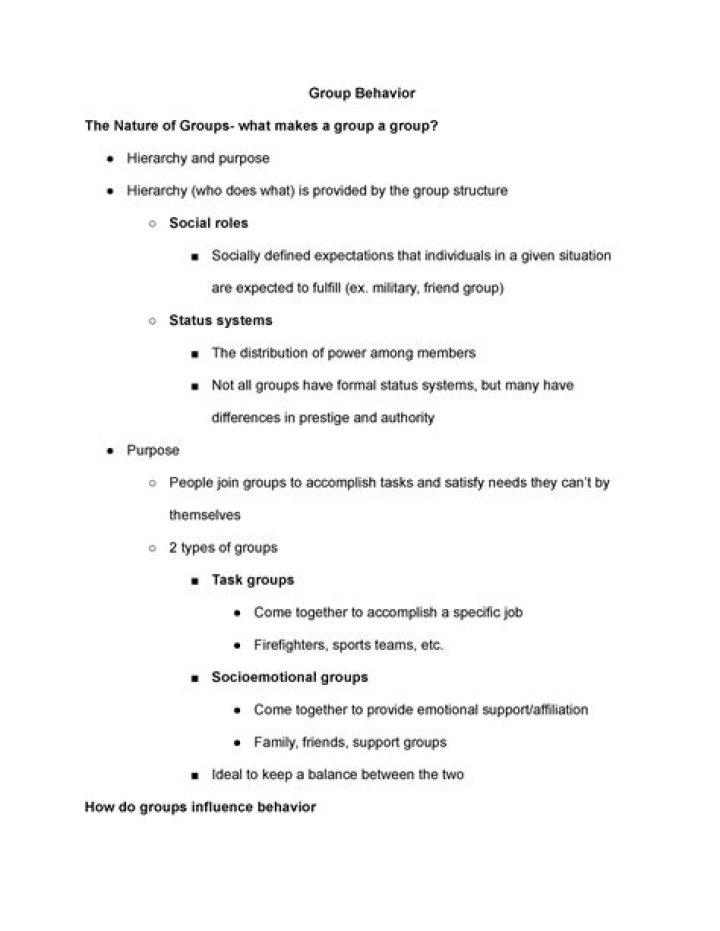 What makes a group a group?