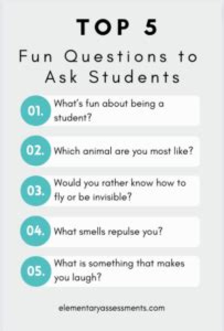 What questions do students ask?