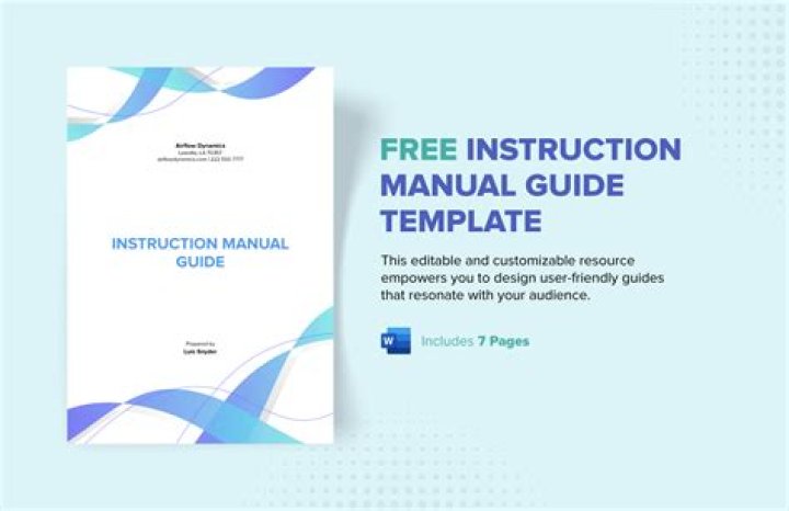 What should an instruction manual include?